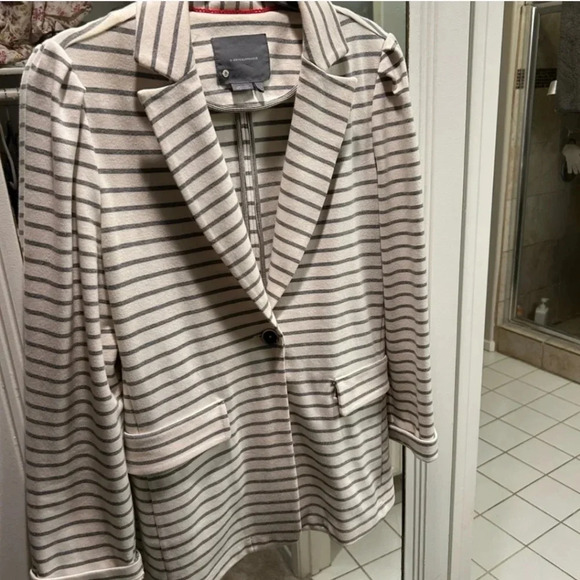 Anthropologie Francoise Striped Knit Blazer - Picture 5 of 6